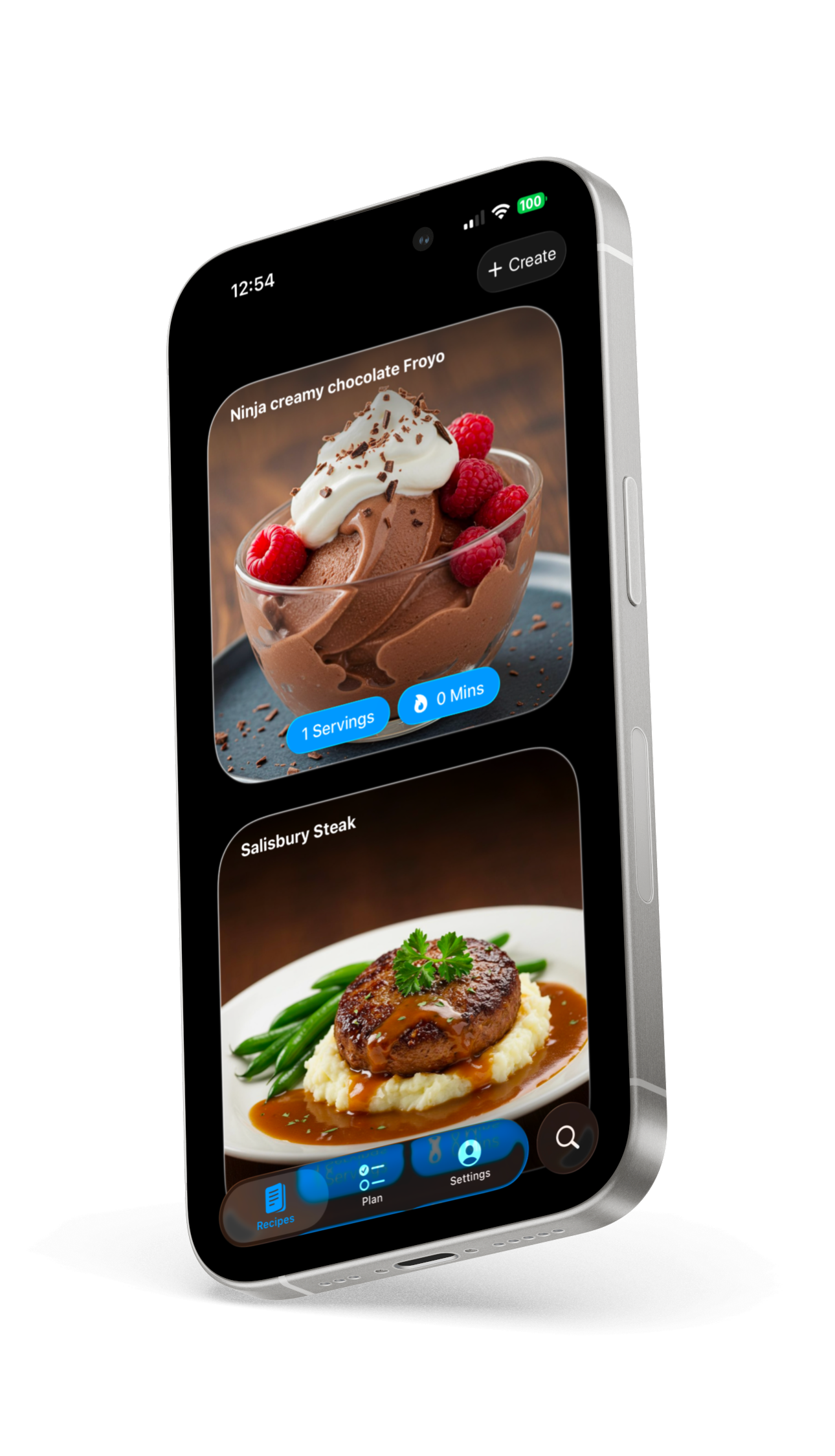 Cookbook App on iPhone